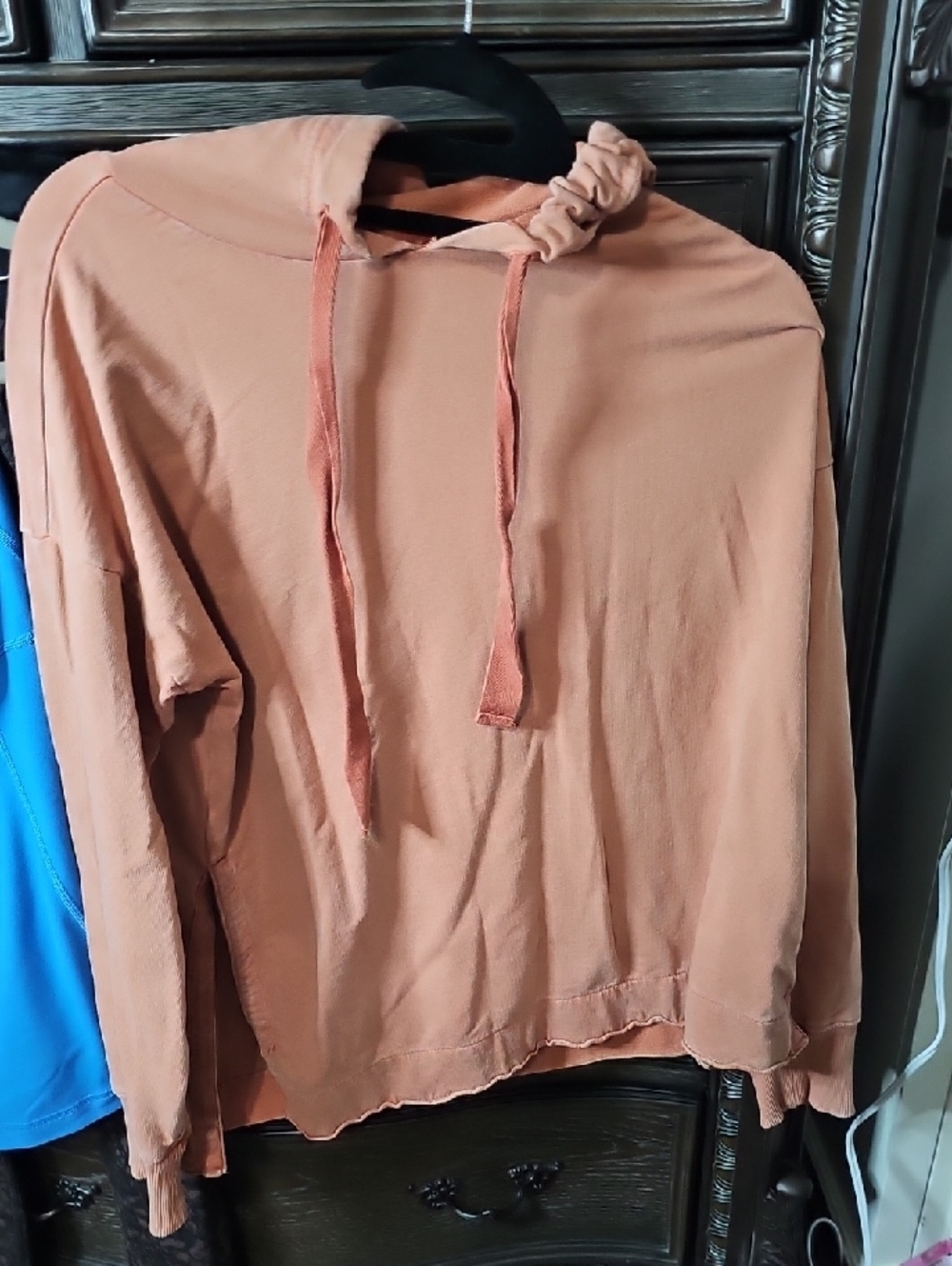 aerie Rust Orange Lightweight Pullover Top Oversized